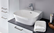 Nobilia Single Retailer elements bathroom design 01 Compusoft Concrete Slate grey right-hand orientation 2