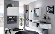 Nobilia Single Retailer elements bathroom design 01 Compusoft Oak Sierra right-hand orientation 4